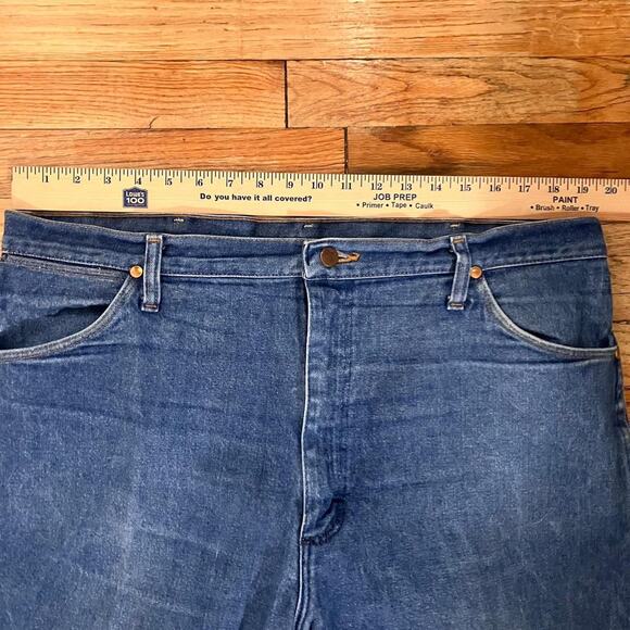 Vintage 80s Wrangler Distressed Western Cowboy Denim Jeans‎ - Picture 6 of 7